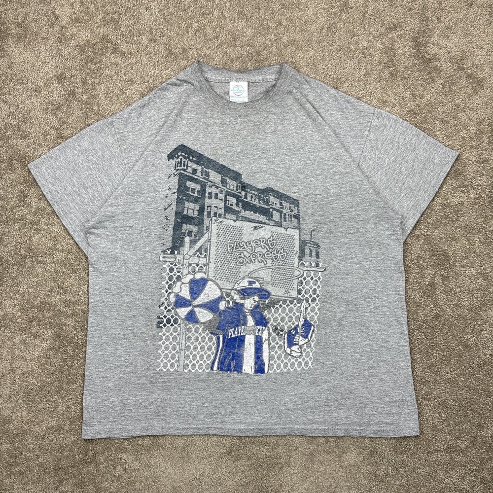 Vintage Y2K Players Express Basketball‎ Skate T Shirt Large